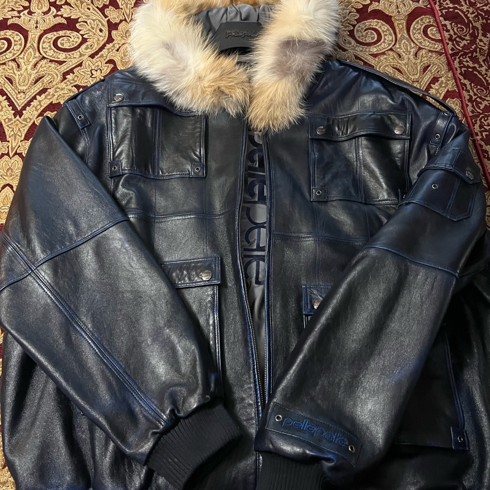 Mens Pelle Pelle leather coat